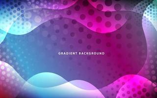 Abstract wave shape gradient modern background vector