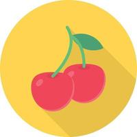 ilustración de vector de cereza en un fondo. símbolos de calidad premium. iconos vectoriales para concepto y diseño gráfico.