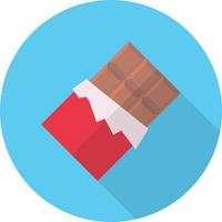 ilustración de vector de chocolate en un fondo. símbolos de calidad premium. iconos vectoriales para concepto y diseño gráfico.