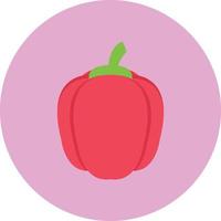 Ilustración de vector de capsicum en un fondo. Símbolos de calidad premium. Iconos vectoriales para concepto y diseño gráfico.