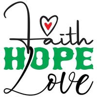 fe Esperanza Amor vector