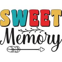 Sweet Memory T-Shirt vector
