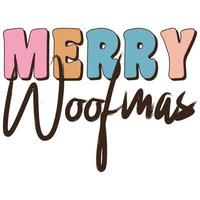 Merry Woofmas T-Shirt vector