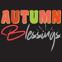Autumn Blessings T-Shirt vector