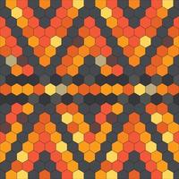 Seamless pattern of the Summber color hexagons ethnic vector