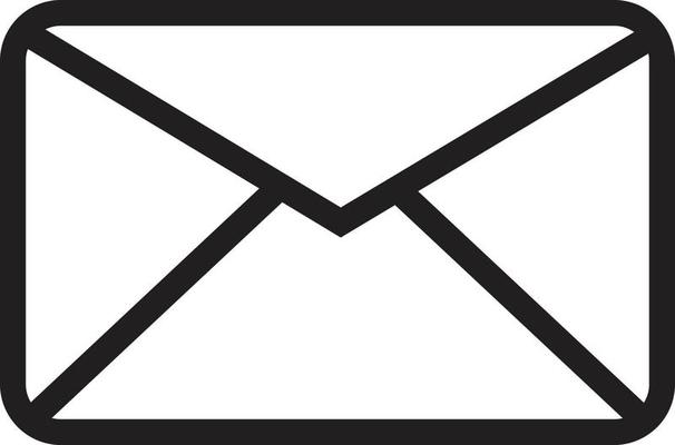 Email icon on white background. Contacts message send letter sign. Message symbol. Envelope Mail services. flat style.