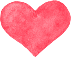 hjärta form vattenfärg ClipArt i trendig stil. kärlek tecken. valentine dag. elegant samtida dekorativ design. romantisk affisch. bröllop kort dekoration. png