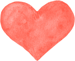 hjärta form vattenfärg ClipArt i trendig stil. kärlek tecken. valentine dag. elegant samtida dekorativ design. romantisk affisch. bröllop kort dekoration. png