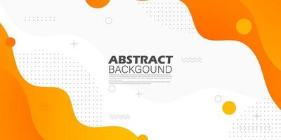 orange geometric business banner design. creative banner design with wave shapes and lines for template. Simple horizontal banner. Eps10 vector