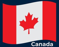 Ilustración de vector de bandera de canadá