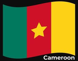 Cameroon Flag Vector Illustration