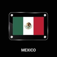 Mexico flag design vector