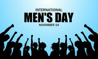 International Men's Day theme vector illustration. Suitable for Poster, Banners, background and greeting card.