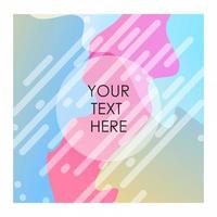 Colorful background with typography design vector