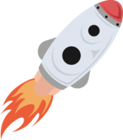 rocket spaceship flying launching ilustration png