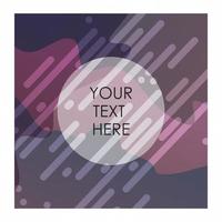 Multicolor background with typography vector