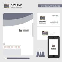 Film roll Business Logo File Cover Visiting Card and Mobile App Design Vector Illustration