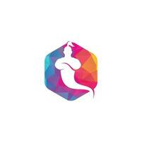 Genie Logo Design. Magic Fantasy genie concept logo. vector