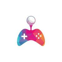 Golf game logo design template. Golf Game Icon Logo Design Element vector