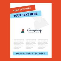 Location Title Page Design for Company profile annual report presentations leaflet Brochure Vector Background