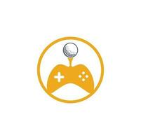 Golf game logo design template. Golf Game Icon Logo Design Element vector