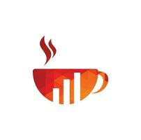 logotipo de finanzas de café. icono de café. vector