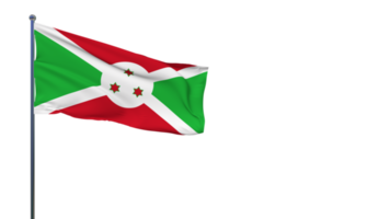 drapeau du burundi agitant dans le vent rendu 3d, fête nationale, fête de l'indépendance png