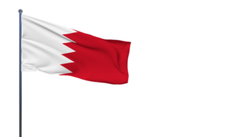 bandeira do bahrein balançando ao vento renderização em 3d, dia nacional, dia da independência png