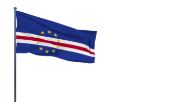 Cape Verde Flag Waving in The Wind 3D Rendering, National Day, Independence Day png