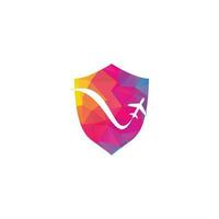 Airplane Travel Logo. vector