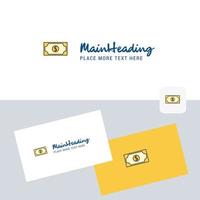 Dollar vector logotype with business card template Elegant corporate identity Vector