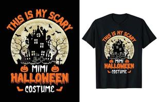 This Is My Scary Mimi Costume Mimi Witch Halloween T-Shirt This Is My Scary Mimi Costume Mimi Witch Halloween T-Shirt