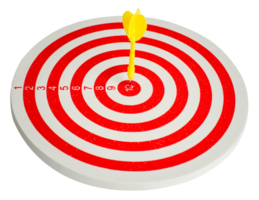 Dart target with arrows isolated png