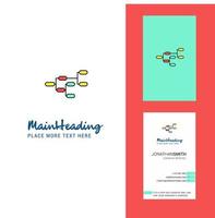 Network Creative Logo and business card vertical Design Vector