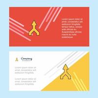 Up arrow abstract corporate business banner template horizontal advertising business banner vector