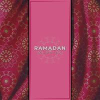 Ramadan Mubarak Greeting Card. template for menu, invitation, poster, banner, card for the celebration. vector