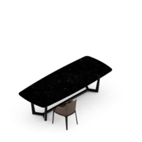 Isometric Table Set 3D render png