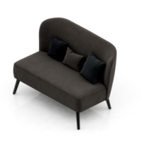 sillón isométrico aislado 3d render png