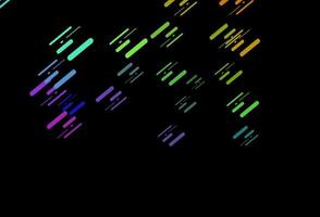 Dark Multicolor, Rainbow vector background with straight lines.