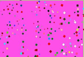 Light Multicolor, Rainbow vector backdrop with lines, circles, rhombus.