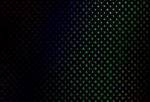Dark multicolor, rainbow vector layout with elements of cards.