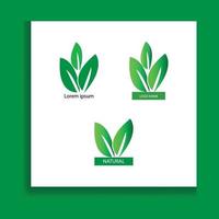 green leaf ecology nature vector icon