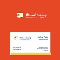 Wallet logo Design with business card template Elegant corporate identity Vector