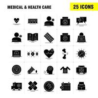 Medical And Health Care Solid Glyph Icon for Web Print and Mobile UXUI Kit Such as Hospital Medical Chatting Health Bandage Health Medical Hospital Pictogram Pack Vector