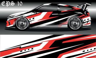 car wrap abstract racing graphic background for vinyl wrap and stickers vector