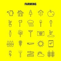 Farming Line Icon for Web Print and Mobile UXUI Kit Such as Bag Grain Rice Sack Wheat Letter Massage Paper Pictogram Pack Vector