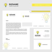 Idea Business Letterhead Envelope and visiting Card Design vector template