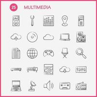 Multimedia Hand Drawn Icon for Web Print and Mobile UXUI Kit Such as Disco Ball Ball Disco Party Ball Equalizer Beat Pictogram Pack Vector