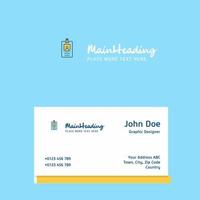 Id card logo Design with business card template Elegant corporate identity Vector