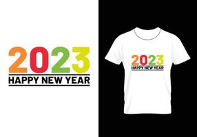 Best Typography Christmas and Happy new year T-shirt design vector